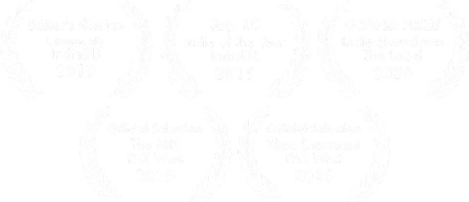 Levelhead awards (from IndieDB, The Mix, Xbox, and The Label)