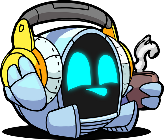 GR-18 with headphones and coffee